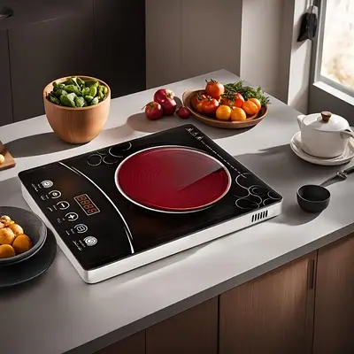 Portable Electric Stove, 1 Count 4 Mode Heating Induction Cooker, Multifunctional Electric Stove, Household Ceramic Cooker, I...