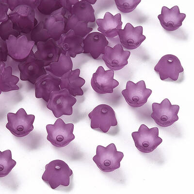 Transparent Acrylic Beads Caps