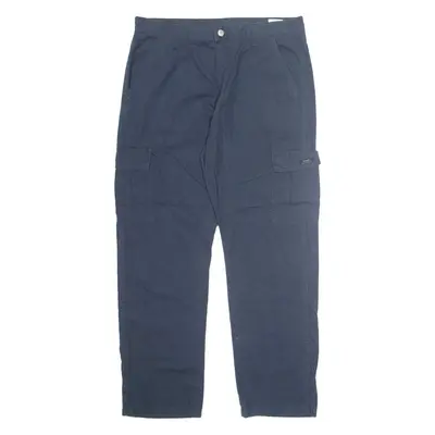 WRANGLER Cargo Mens Trousers Blue Regular Straight W36 L32