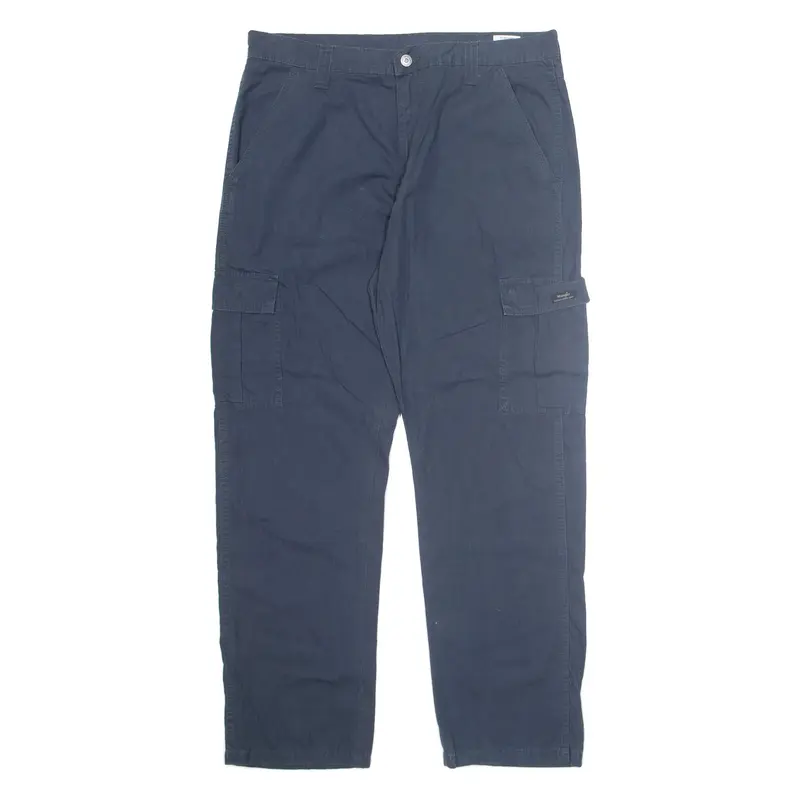 WRANGLER Cargo Mens Trousers Blue Regular Straight W36 L32