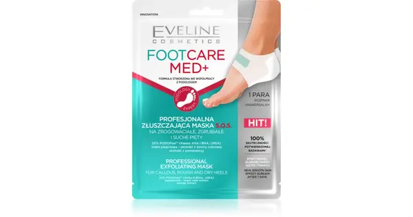 Eveline Cosmetics Foot Care Med Exfoliating Heel Mask 2 Pieces