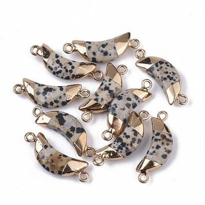 Natural Dalmatian Jasper Links connectors