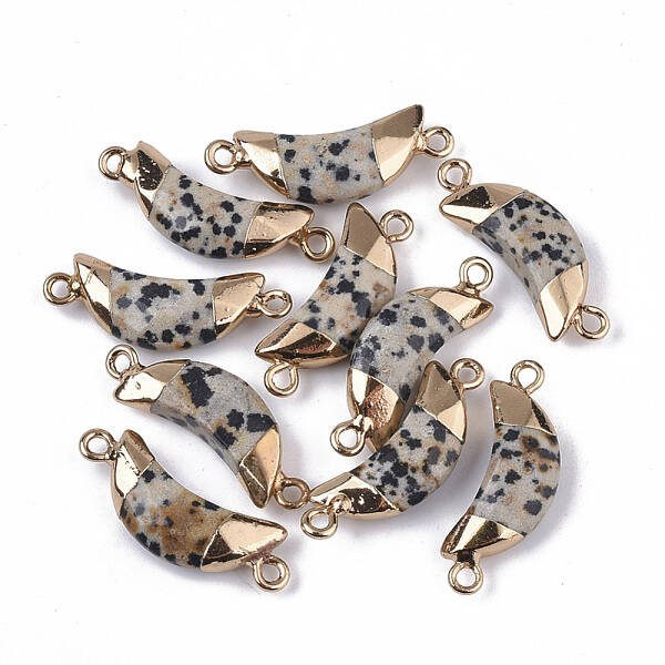 Natural Dalmatian Jasper Links connectors