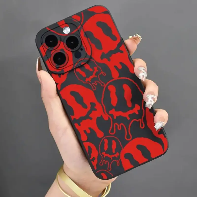 Creative Ghost Pattern Phone Case, Decorative Phone Protector Cover, Phone Accessories Compatible With iPhone Series