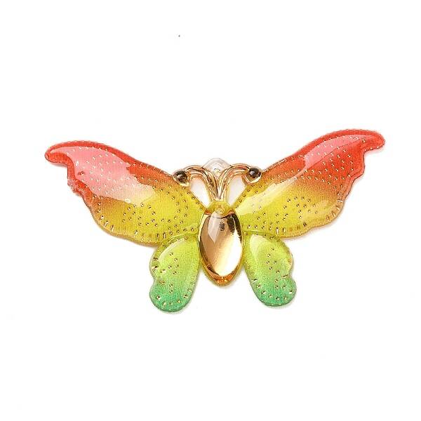Gradient Color Resin Pendants