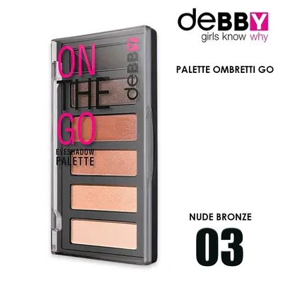 Debby eyeshadow on the go eyeshadow palette 03 nude bronze