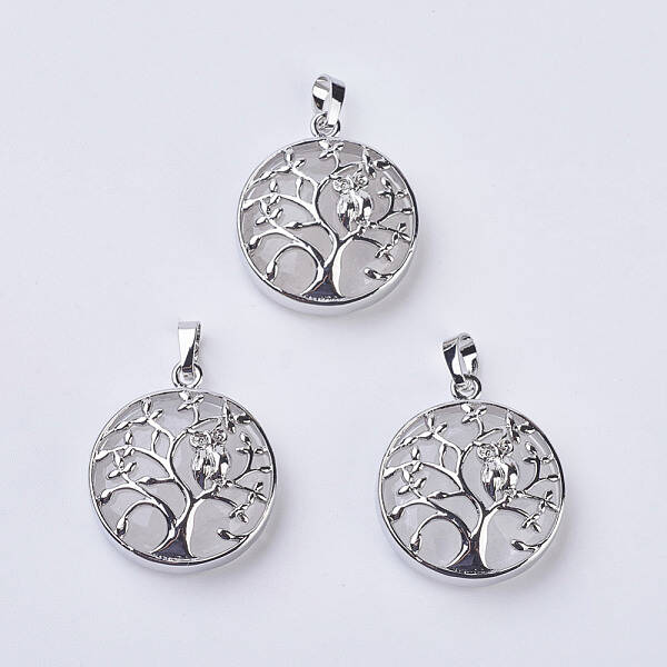 Natural Quartz Crystal Pendants