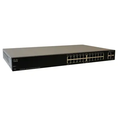 SF200-24P Cisco SM 200 Series 24-Ports PoE + 2x Ports Combo SFP Switch