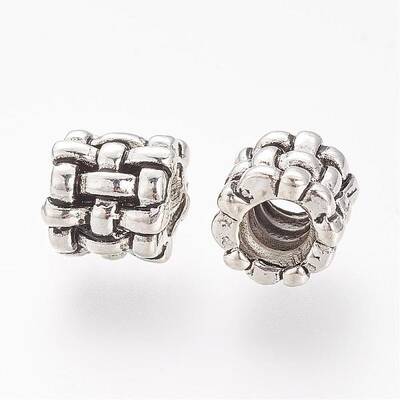 Alloy European Beads with Screw