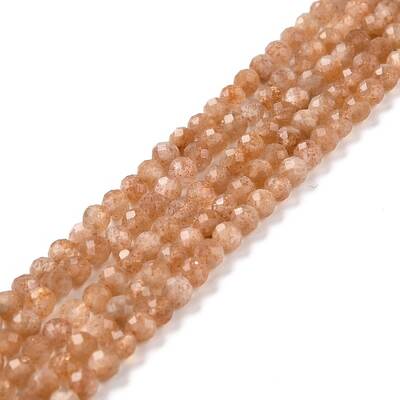 Natural Sunstone Beads Strands