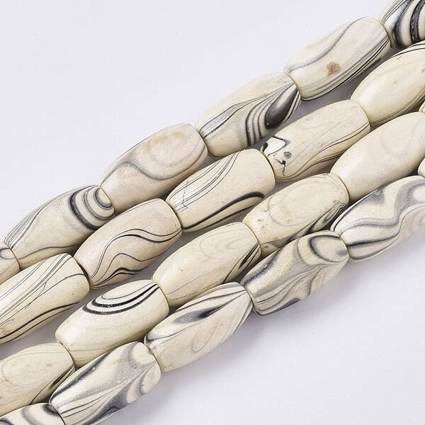 Dyed Natural Wooden Beads Strands