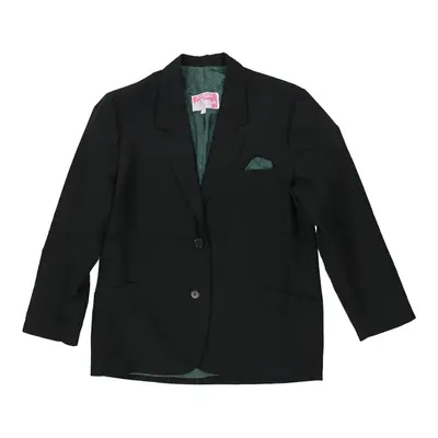 Fashion Lady Blazer - Medium Black Polyester Blend