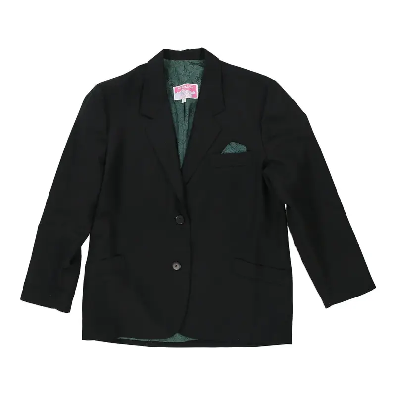 Fashion Lady Blazer - Medium Black Polyester Blend