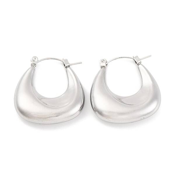 Non-Tarnish Teardrop 304 Stainless Steel Hoop Earring