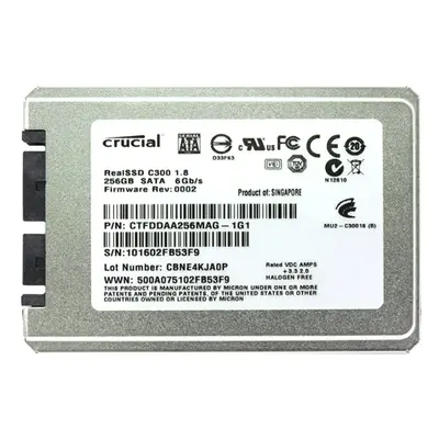CTFDDAA256MAG-1G1 Crucial C300 256GB Multi-Level Cell SATA 6Gb/s 1.8-Inch Solid State Drive