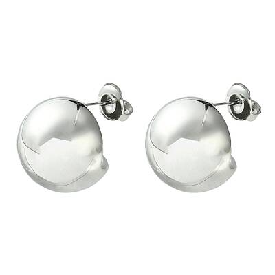 Non-Tarnish 304 Stainless Steel Round Stud Earrings