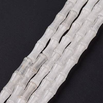 Natural White Jade Beads Strands