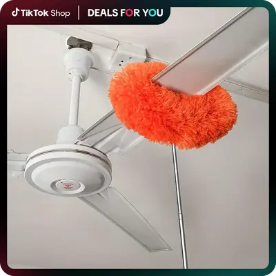 Ceiling Fan & Household Dust Buster: Removable Microfiber Duster with Washable Feature, Ideal for Summer and Fall Cleaning ...