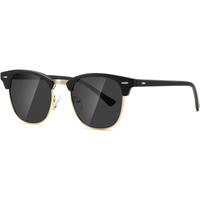 Polarized Sunglasses For Women And Men Semi Rimless Frame Retro Sun Glasses AE0369