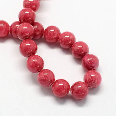 Natural Dyed Yellow Jade Gemstone Bead Strands