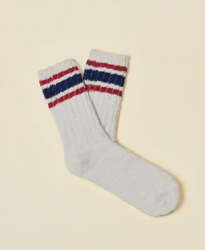 Unisex HeavyWeight Cotton Striped Socks Sailer