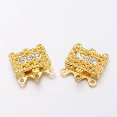 Brass Filigree Box Clasps