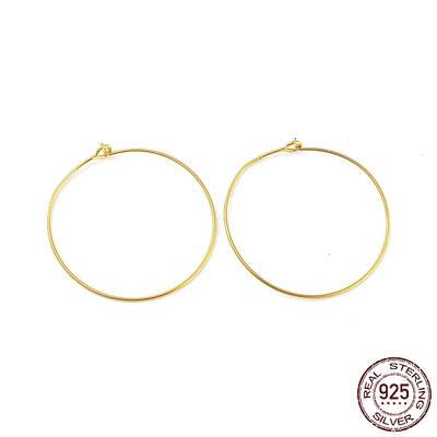 925 Sterling Silver Hoop Earring Findings