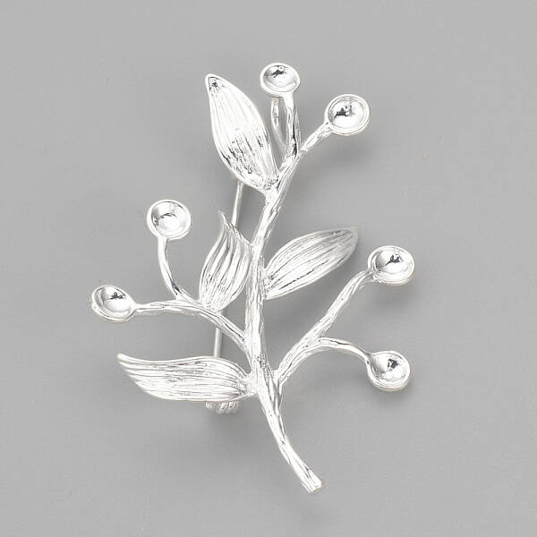 Brass Brooch Rhinestone Settings