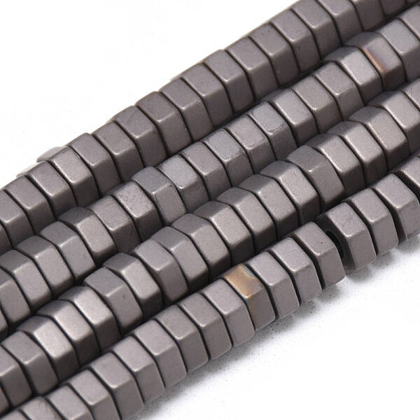 Electroplate Non-magnetic Synthetic Hematite Beads Strands