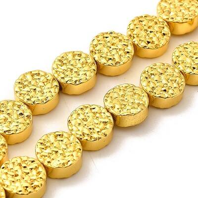 Electroplated Synthetic Non-magnetic Hematite Beads Strands