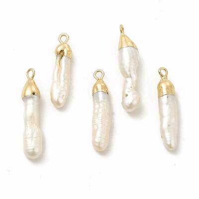 Baroque Natural Keshi Pearl Pendants