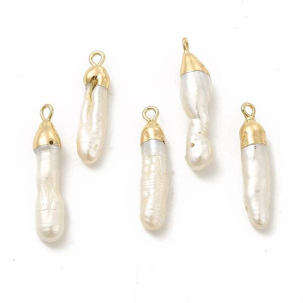 Baroque Natural Keshi Pearl Pendants