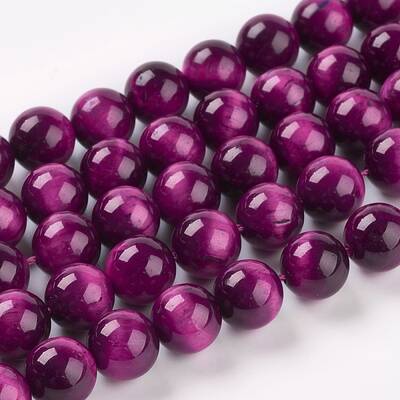 Natural Rose Tiger Eye Beads Strands