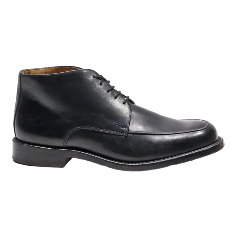 BREED MODEL Lace-Up Boots Black Leather Mens UK 7.5
