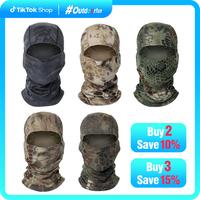 5PCS Camouflage Balaclava Face Mask UV Protection Men Women Sun Hood Tactical Motorcycle Fishing Hiking Cycling Neck Gaiter F...