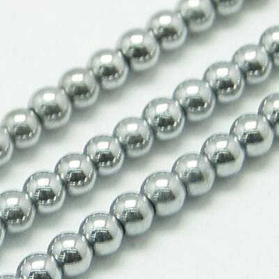 Non-magnetic Synthetic Hematite Beads Strands