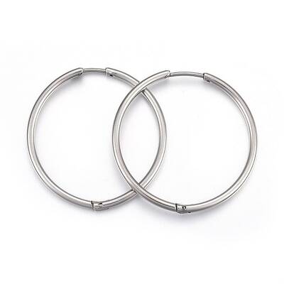 Tarnish Resistant 304 Stainless Steel Huggie Hoop Earrings