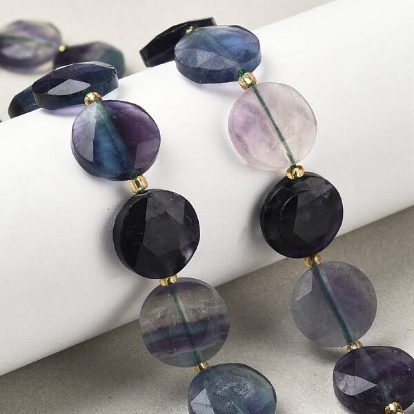 Natural Colorful Fluorite Beads Strands