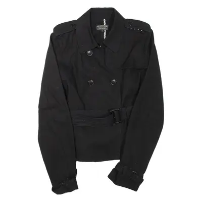 RALPH LAUREN POLO JEANS COMPANY Womens Trench Jacket Black L