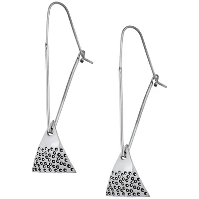 Four Corners Sterling Silver Earrings - Sunset