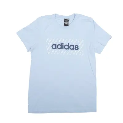 ADIDAS 2019 T-Shirt Blue Short Sleeve Mens S