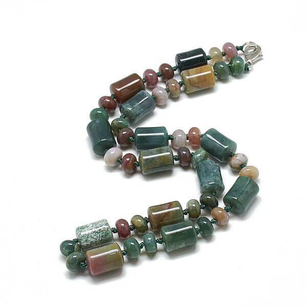 Natural Indian Agate Beaded Necklaces