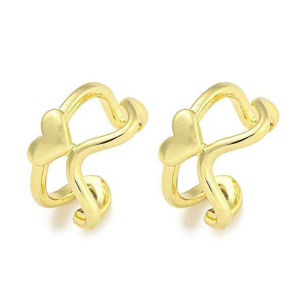 Brass Cuff Earrings