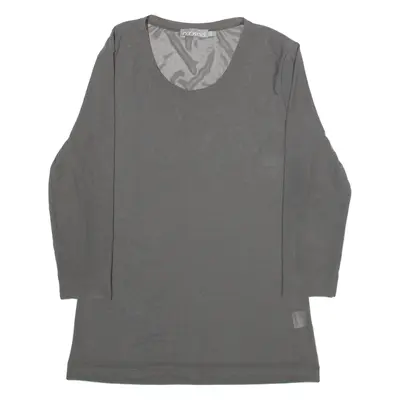 NORWISS Womens Top Grey Long Sleeve XL