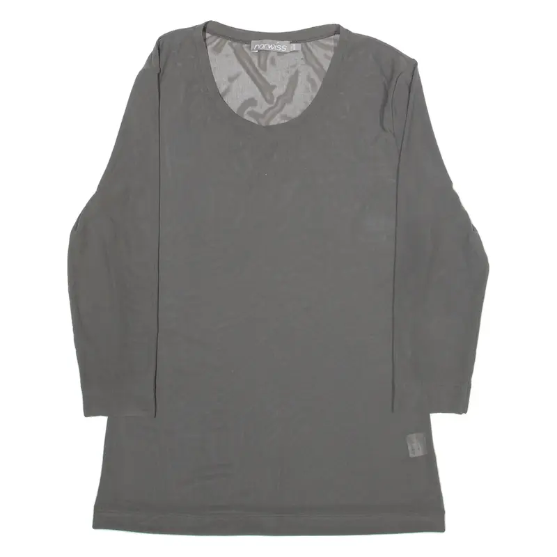 NORWISS Womens Top Grey Long Sleeve XL
