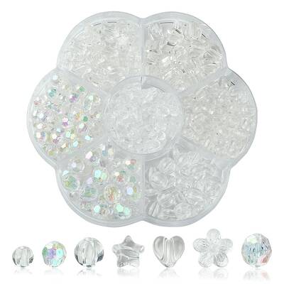 Mixed Styles Acrylic Beads