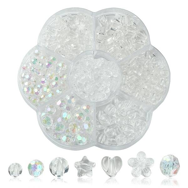 Mixed Styles Acrylic Beads