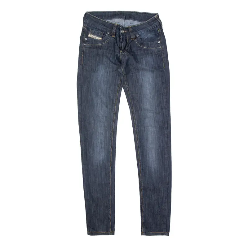 DIESEL Jeans Blue Denim Regular Skinny Stone Wash Womens W24 L30