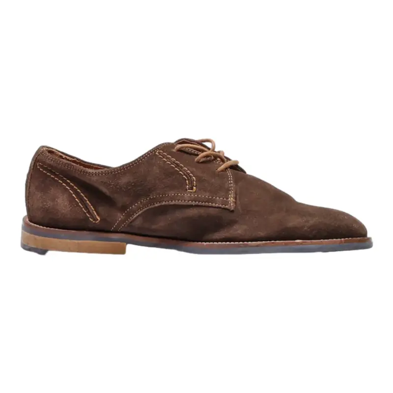 TOMMY HILFIGER Brogue Shoes Brown Leather Mens UK 6.5