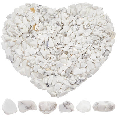 500G Howlite Chip Beads
